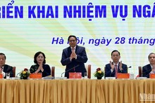 Премьер-министр Фам Минь Тьинь принимает участие в конференции. Фото: Чан Хай