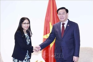 Председатель НС Выонг Динь Хюэ принимает представителя VietTechNZ. Фото: ВИА