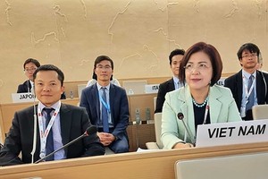 Делегация Вьетнама на 54-й сессии Совета ООН по правам человека. Фото: ВИА