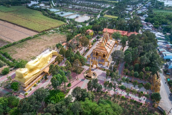 Пагода Вамрэй. Вид с высоты. Фото: thamhiemmekong.com
