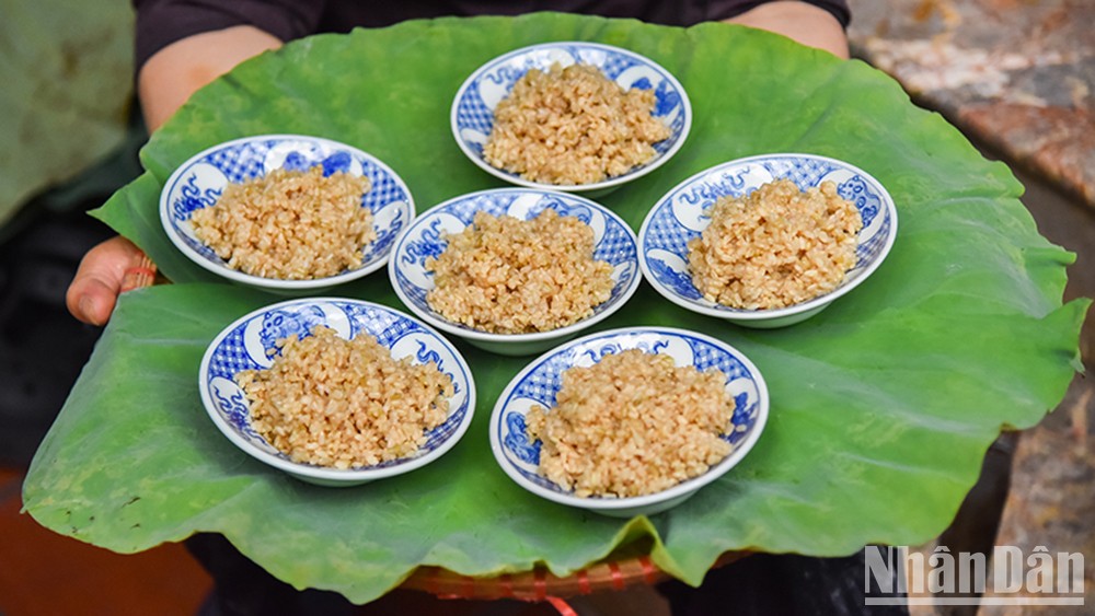 Приготовление ферментированного клейкого риса «рыоунэп» – характерного для праздника Доаннго блюда 