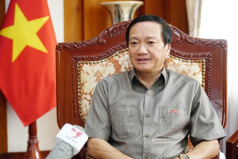 Посол Вьетнама в Лаосе Нгуен Ба Хунг. Фото: ВИА