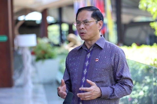 Министр иностранных дел Буй Тхань Шон. Фото: VGP