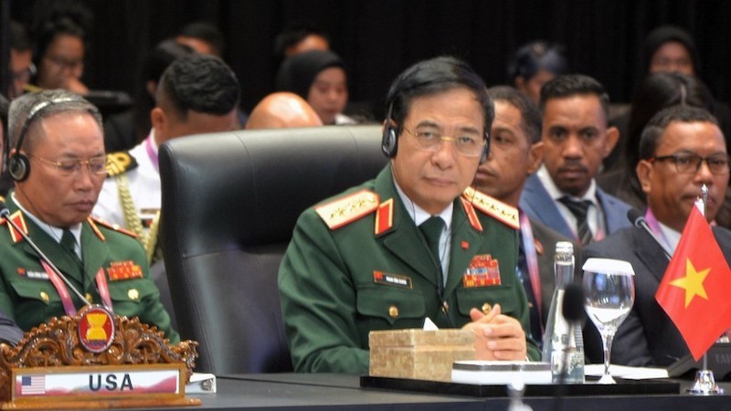 Генерал армии Фан Ван Жанг на ADMM+. Фото: ВИА
