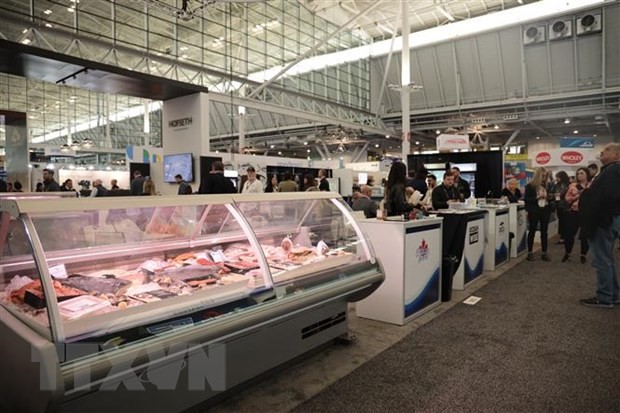 В выставке морепродуктов в Северной Америке-2023 принимают участие 17 вьетнамских предприятий. Фото: ВИА