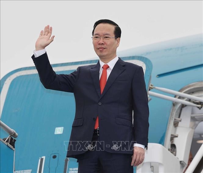 Президент Вьетнама Во Ван Тхыонг совершает официальный визит в Лаос 10 и 11 апреля. Фото: ВИА