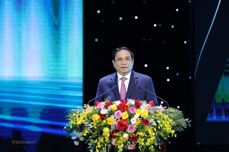 Премьер-министр Фам Минь Тьинь выступает с речью. Фото: vietnamplus.vn