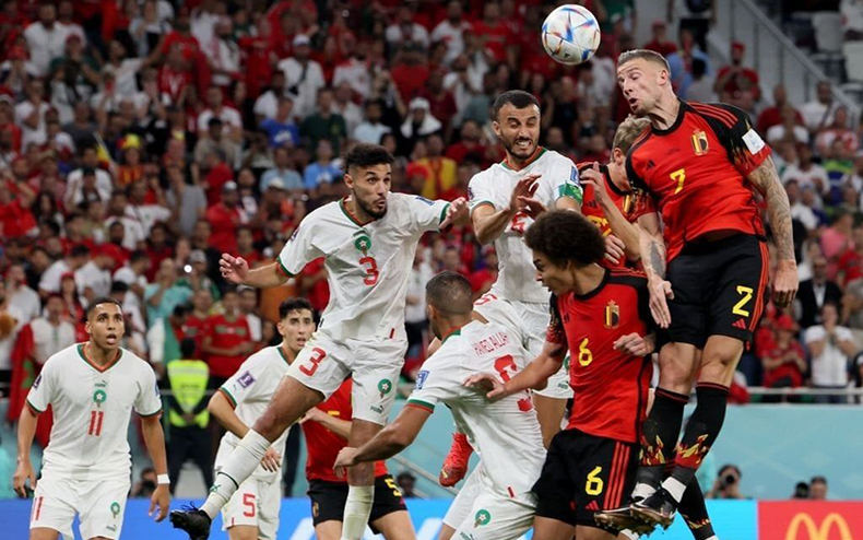 Сборная Марокко обыграла сборную Бельгии со счетом 2:0.