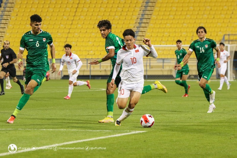 Сборная U23 Вьетнама потерпела поражение в матче против сборной U23 Ирака. Фото: Федерация футбола Вьетнама