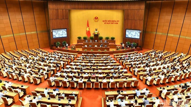 Общий вид заседания вопросов и ответов 6 июня. Фото: Данг Кхоа