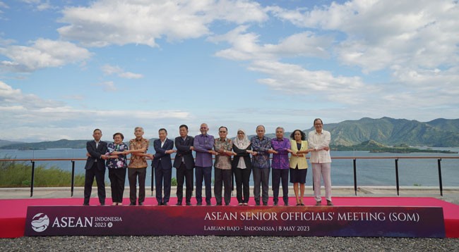 Совещание СДЛ по предварительной подготовке к 42-му саммиту АСЕАН прошло в Лабуан-Баджо. Фото: МИД Вьетнама