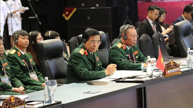 Делегация Министерства обороны Вьетнама на ADMM-17. Фото: ВИА