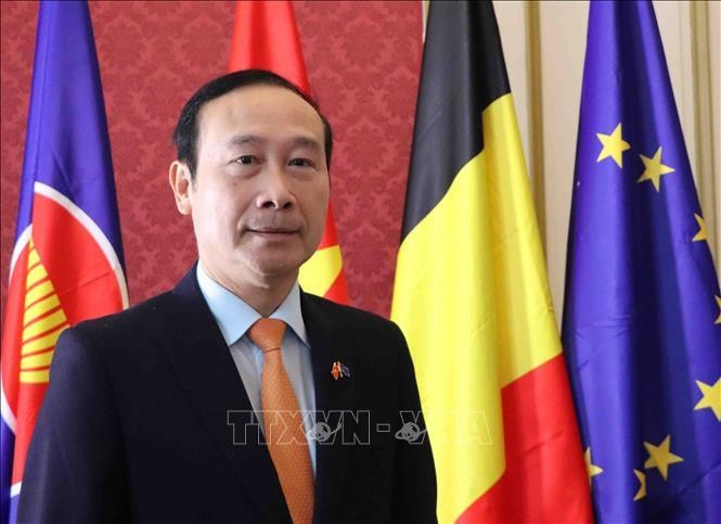 Посол Вьетнама в Бельгии и по совместительству в Люксембурге, глава вьетнамской миссии при ЕС Нгуен Ван Тхао. Фото: ВИА