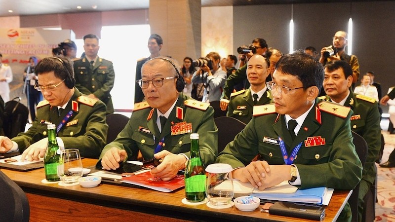 Делегация Вьетнама на совещании. Фото: qdnd.vn