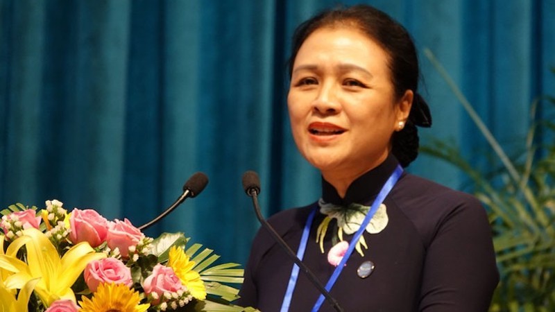 Председатель СОДВ, Посол Нгуен Фыонг Нга выступает на конференции. Фото: Тхань Тунг