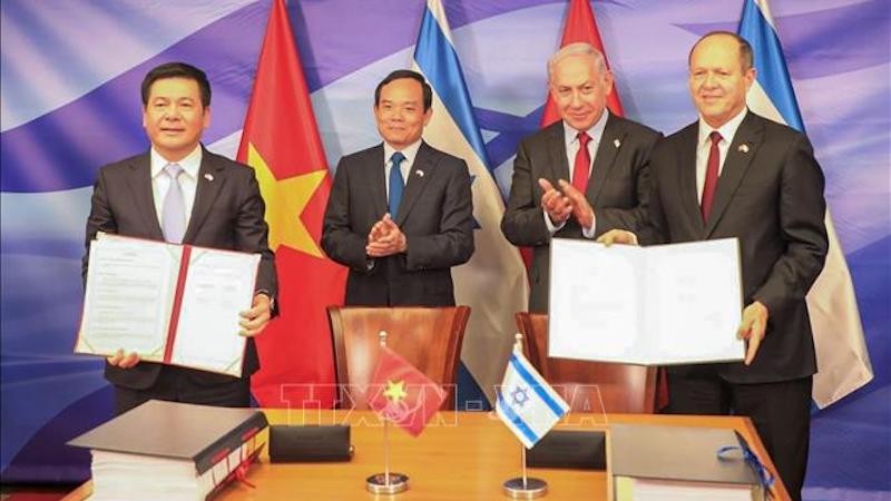 Церемония подписания Соглашения о свободной торговле между Вьетнамом и Израилем (VIFTA). Фото: ВИА