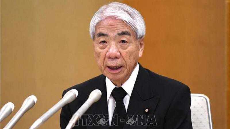 Председатель Палаты советников Японии Оцудзи Хидэхиса. Фото: AFP/ВИА