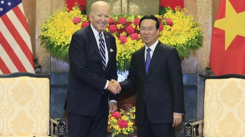 Президент Во Ван Тхыонг и Президент США Джо Байден. Фото: ВИА