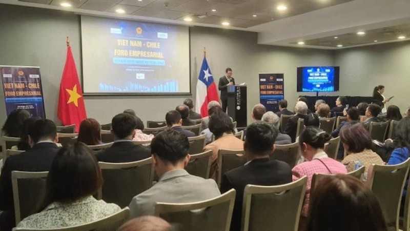 Общий вид бизнес-форума Вьетнам – Чили. Фото: congthuong.vn