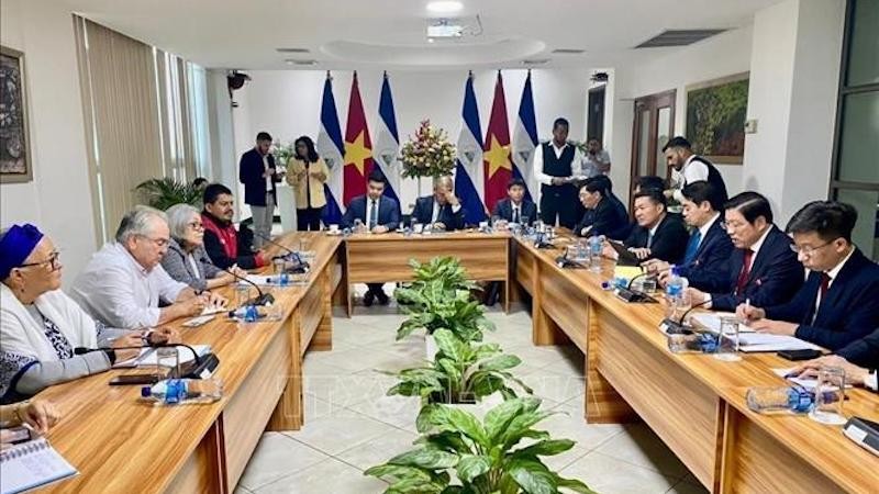 Общий вид встречи с Председателем Национальной ассамблеи Никарагуа Густаво Поррасом Кортесом. Фото: ВИА