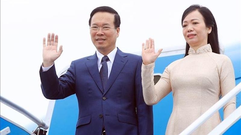 Президент Во Ван Тхыонг с супругой. Фото: ВИА