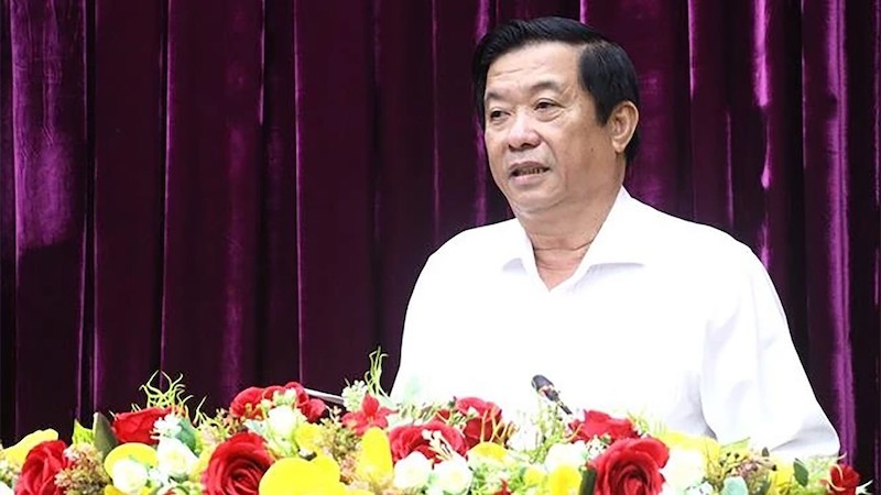 Секретарь Парткома провинции Виньлонг Буй Ван Нгием. Фото: ВИА