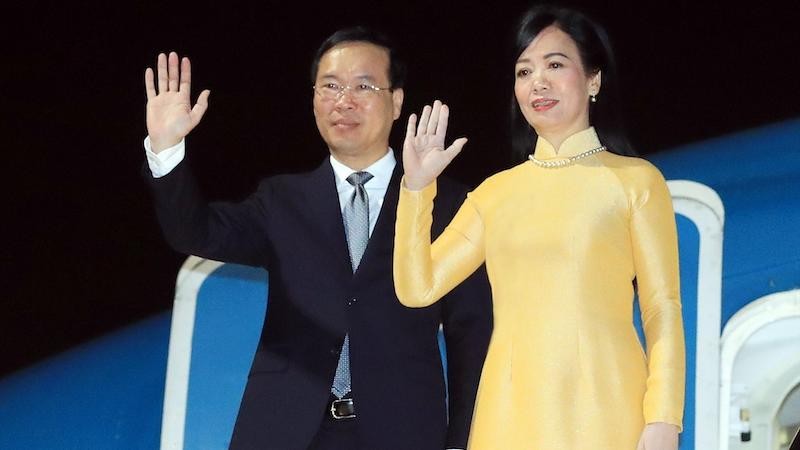 Президент Во Ван Тхыонг с супругой. Фото: ВИА