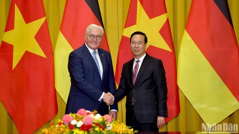 Президент Во Ван Тхыонг и Президент Германии Франк-Вальтер Штайнмайер. Фото: Данг Кхоа