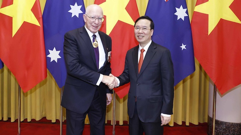 Президент Во Ван Тхыонг и Генерал-губернатор Австралии Дэвид Херли. Фото: ВИА