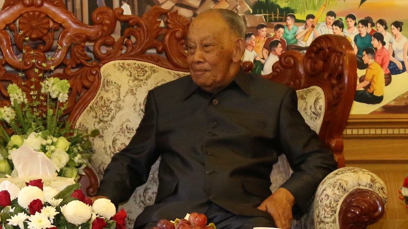 Бывший Председатель НРПЛ, бывший Президент Лаоса Кхамтай Сипхандон. Фото: ВИА