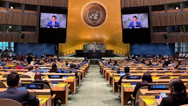 Общий вид заседания ГА ООН. Фото: ВИА