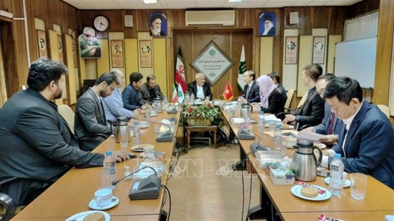 Общий вид встречи между делегациями КПВ и Исламской коалиционной партии Ирана. Фото: ВИА