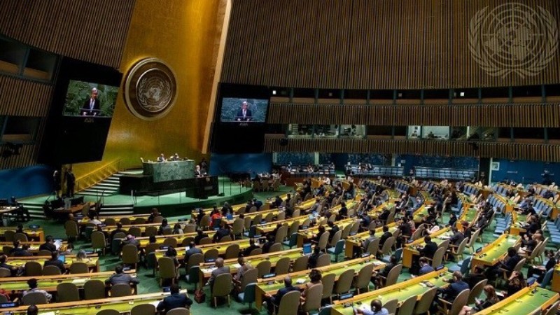 Заседание Генеральной Ассамблеи ООН. Фото: ВИА
