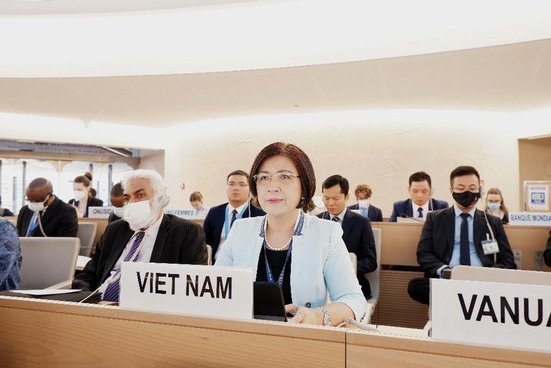 Посол Ле Тхи Тует Май, глава постоянной миссии Вьетнама при ООН. Фото: VNA