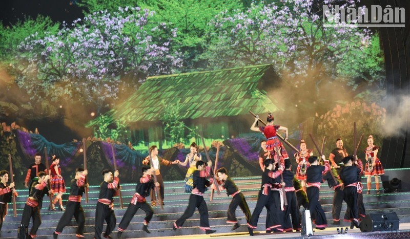 Художественный номер в рамках церемонии открытия Фестиваля баухинии-2023.