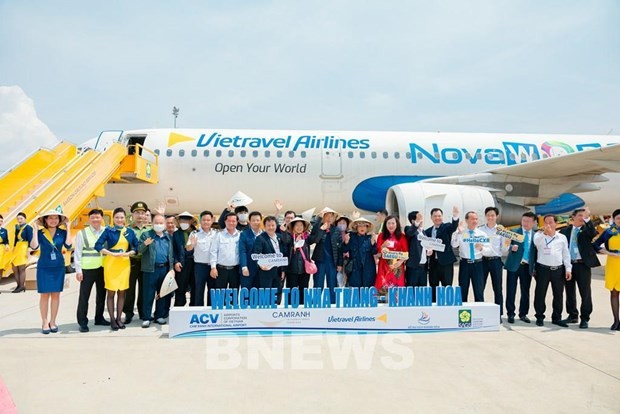 «Vietravel Airlines» совершила первый чартерный рейс из Тэгу (Южная Корея) в Кханьхоа. (Фото: ВИА)