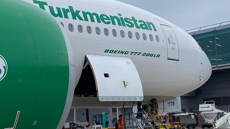 Грузовой маршрут между Вьетнамом и Великобританией осуществляется через территорию Туркменистана и обслуживается авиакомпанией Turkmenistan Airlines. Фото: ВИА