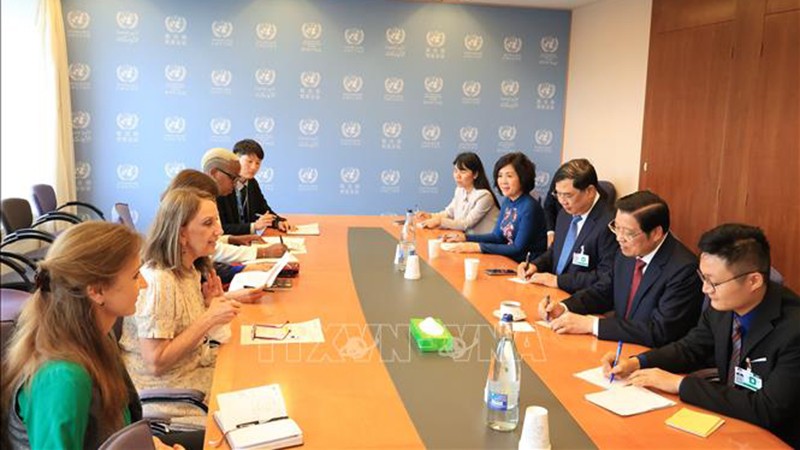 Рабочая встреча делегации КПВ с канцелярией Конференции ООН по торговле и развитию. Фото: ВИА