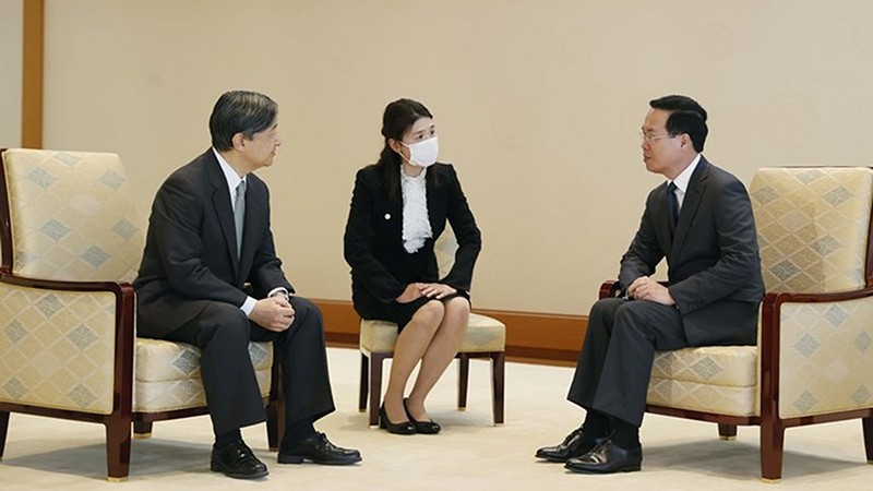 Президент Во Ван Тхыонг и Император Японии Нарухито. Фото: ВИА