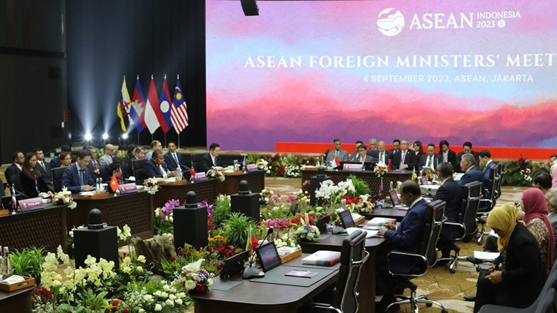 Заседание министров иностранных дел стран АСЕАН в Джакарте (Индонезия) в сентябре 2023 года. Фото: ВИА