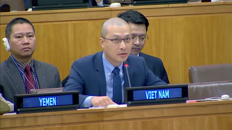 Заместитель главы постоянной миссии Вьетнама при ООН Нгуен Хоанг Нгуен. Фото: ВИА