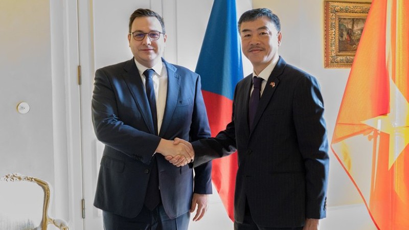 Министр иностранных дел Чехии Ян Липавский и Посол Вьетнама в Чехии Зыонг Хоай Нам. Фото: ВИА