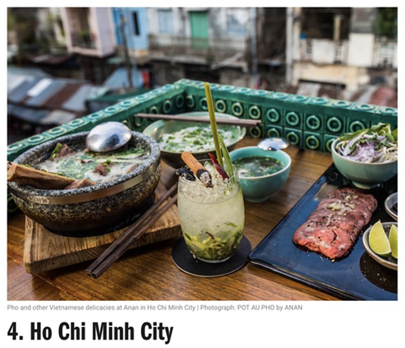 Город Хошимин занял 4-е место среди 20 городов с лучшей кухней в мире по версии британского журнала Time Out. Фото: tuoitre.vn