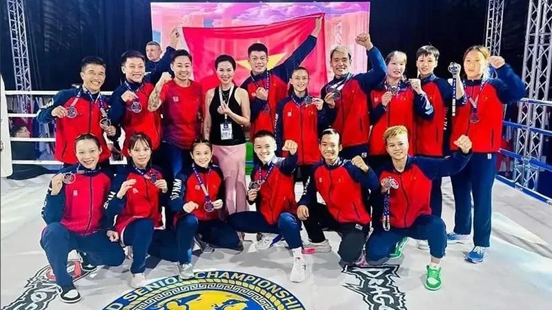Вьетнам завоевал две золотые медали на чемпионате мира по муай-тай среди взрослых. Фото: nld.com.vn