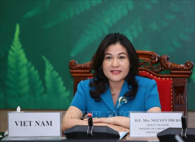 Заместитель министра труда, инвалидов войны и социального обеспечения Вьетнама Нгуен Тхи Ха. Фото: VNA