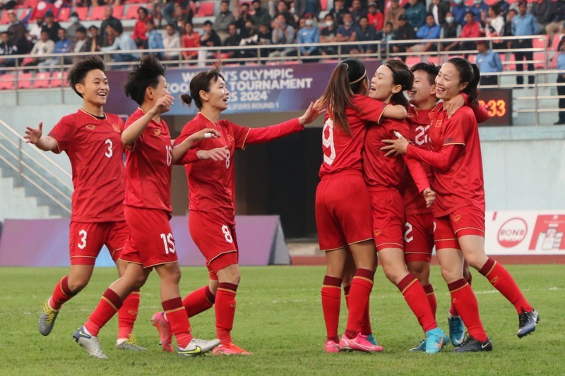 Женская сборная Вьетнама под руководством тренера Май Дык Тюнга выиграла со счетом 2:0. Фото: ANFA