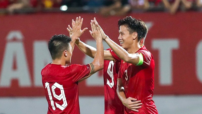 Вьетнамская команда выиграла 2 матча в рамках FIFA Days в июне. Фото: Федерация футбола Вьетнама