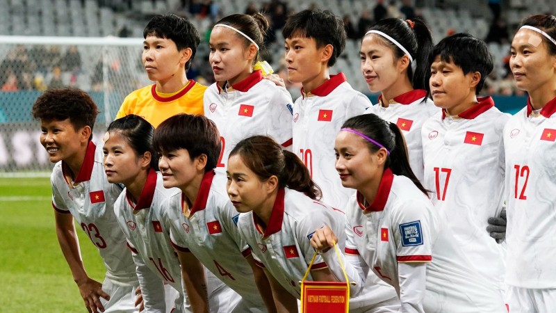Стартовый состав женской сборной Вьетнама. Фото: До Дат