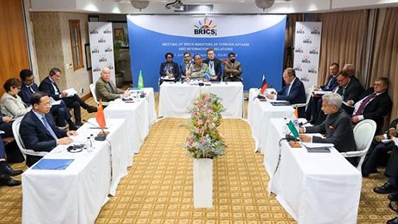 Заседание совета министров иностранных дел стран-участниц БРИКС в Кейптауне (ЮАР), 1 июня 2023 г. Фото: AFP/ВИА