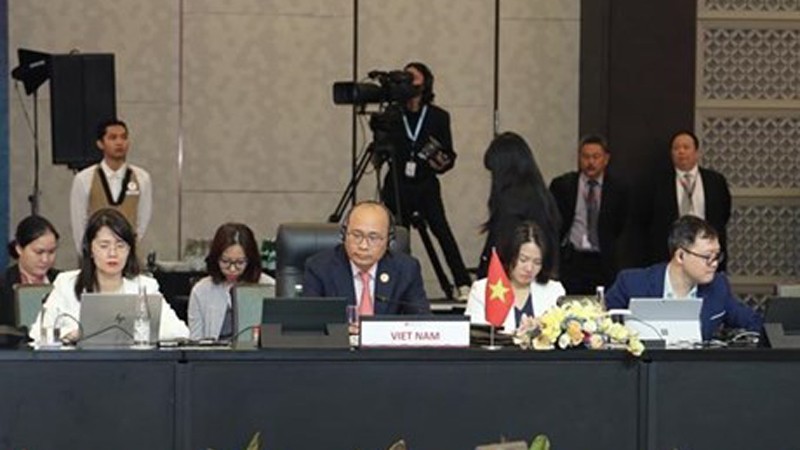 Представитель Вьетнама на консультационном совещании министров экономики АСЕАН и ЕС. Фото: ВИА